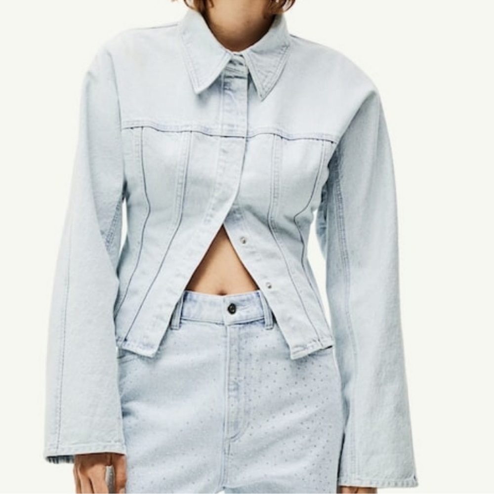 H&M Denim shirt light blue size L , M